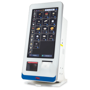 Interfaccia touch screen del Totem ITALKIOSK 220SRT in fase di ordine