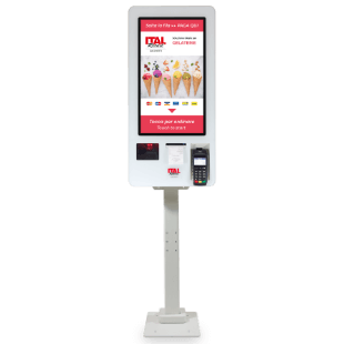 Totem ITALKIOSK 270 con piantana da pavimento per installazione autonoma