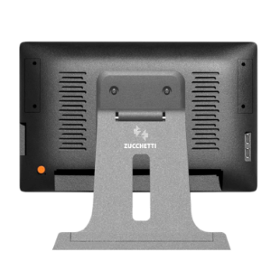 Retro del POS ZA4 Italretail – porte USB, LAN, RS232 e slot MicroSD