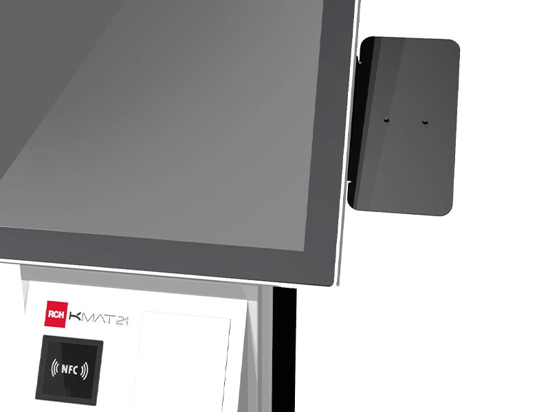 Close-up del lettore NFC del totem K-MAT 21