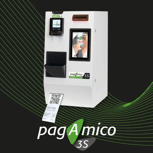 Cassa PagAmico 3S con touchscreen attivo e design compatto – Payprint