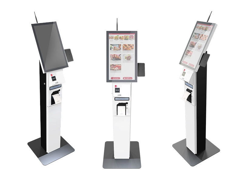 Totem RCH K-MAT 21 in vista multipla verticale per retail e ristorazione